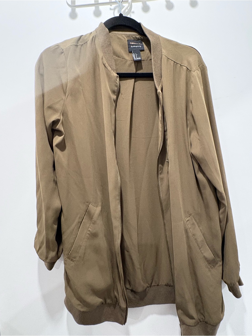 Forever 21 Lightweight Utility Jacket in Tan